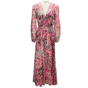 VERONICA BEARD ROSE MULTI ELVITA MAXI DRESS